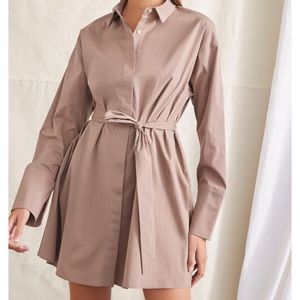Forever 21 Belted Mini Shirt Dress